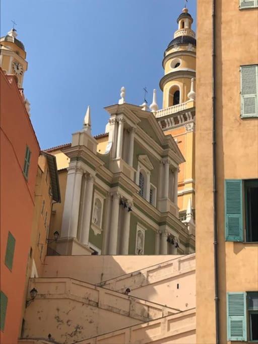Duplex Vue Mer 50M De La Plage Des Sablettes Menton Buitenkant foto