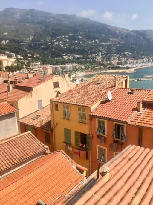 Duplex Vue Mer 50M De La Plage Des Sablettes Menton Buitenkant foto