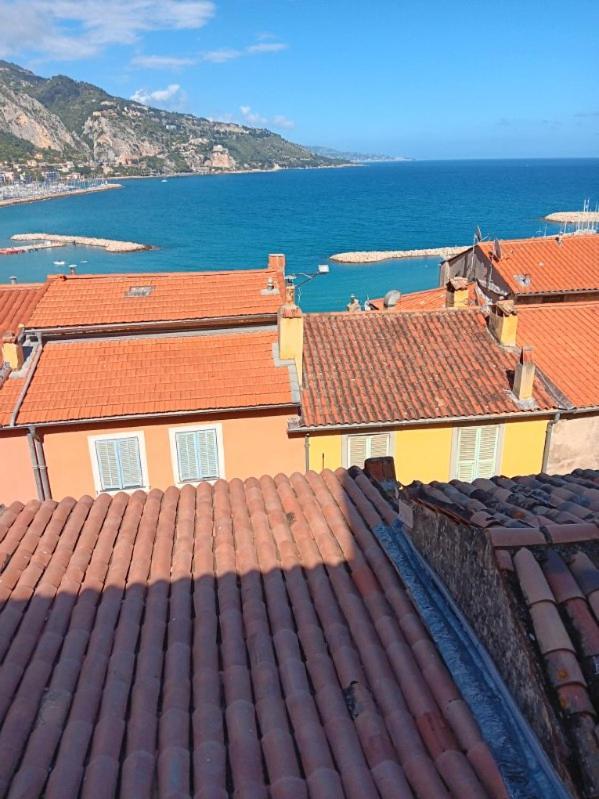Duplex Vue Mer 50M De La Plage Des Sablettes Menton Buitenkant foto